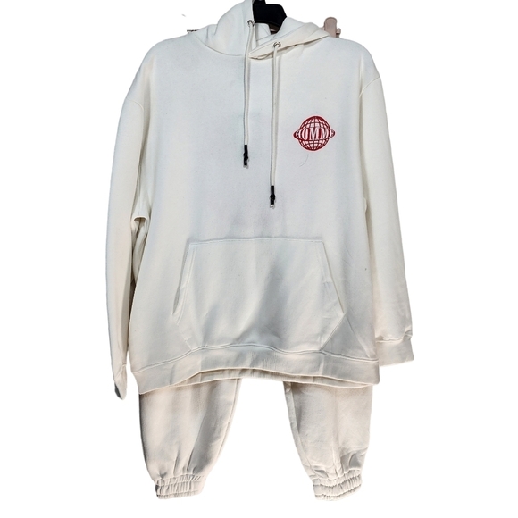 Boohoo Men's Oversized Homme Embroidered Hooded Tracksuit - L - Picture 3 of 11